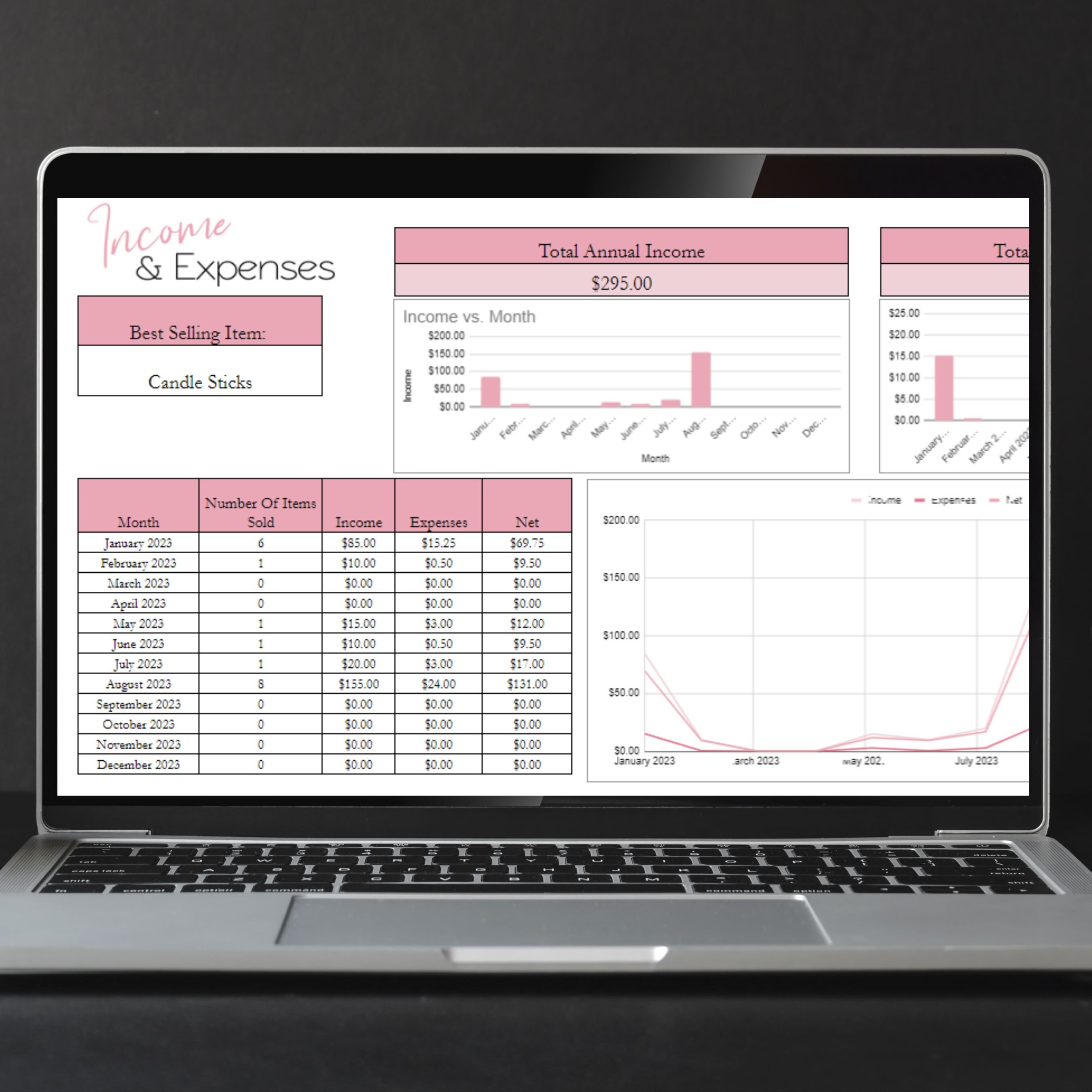 Income and Expense Tracker Excel, Business Income and Expense Tracker ...
