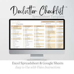 Digitale Entrümpelungsliste, Entrümpelungscheckliste, Entrümpelungsplaner, Entrümpelungsplaner, Entrümpelungsplaner