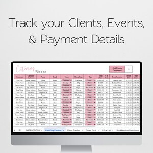 catering spreadsheet template Images High Quality... Catering Business Template Bundle Google Sheets, Food Service, Catering ...