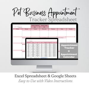 Mall för möten för husdjursföretag Google Sheets, Mallar för möten för hundtrimning, Hundträning, Husdjursvård