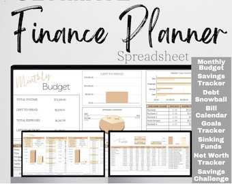 Ultimate Budget Spreadsheet, Financial Planner Digital, Finance Planner Google Sheet, Budget Planner Google Sheets, Budgeting Template