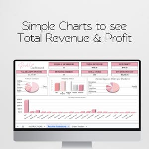 Modèle de feuille de calcul pour revendeurs, Planificateur d'activités de revente, Comptabilité des revendeurs, Gestion des stocks de produits, Outils de suivi des revendeurs image 2