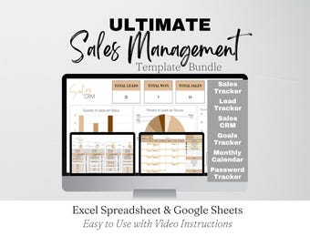 Excel-Arbeitsblatt für das Verkaufsmangement, Google Sheets für Verkaufsleiter, Verkaufs-CRM, Verkaufskalender, Excel-Arbeitsmappe