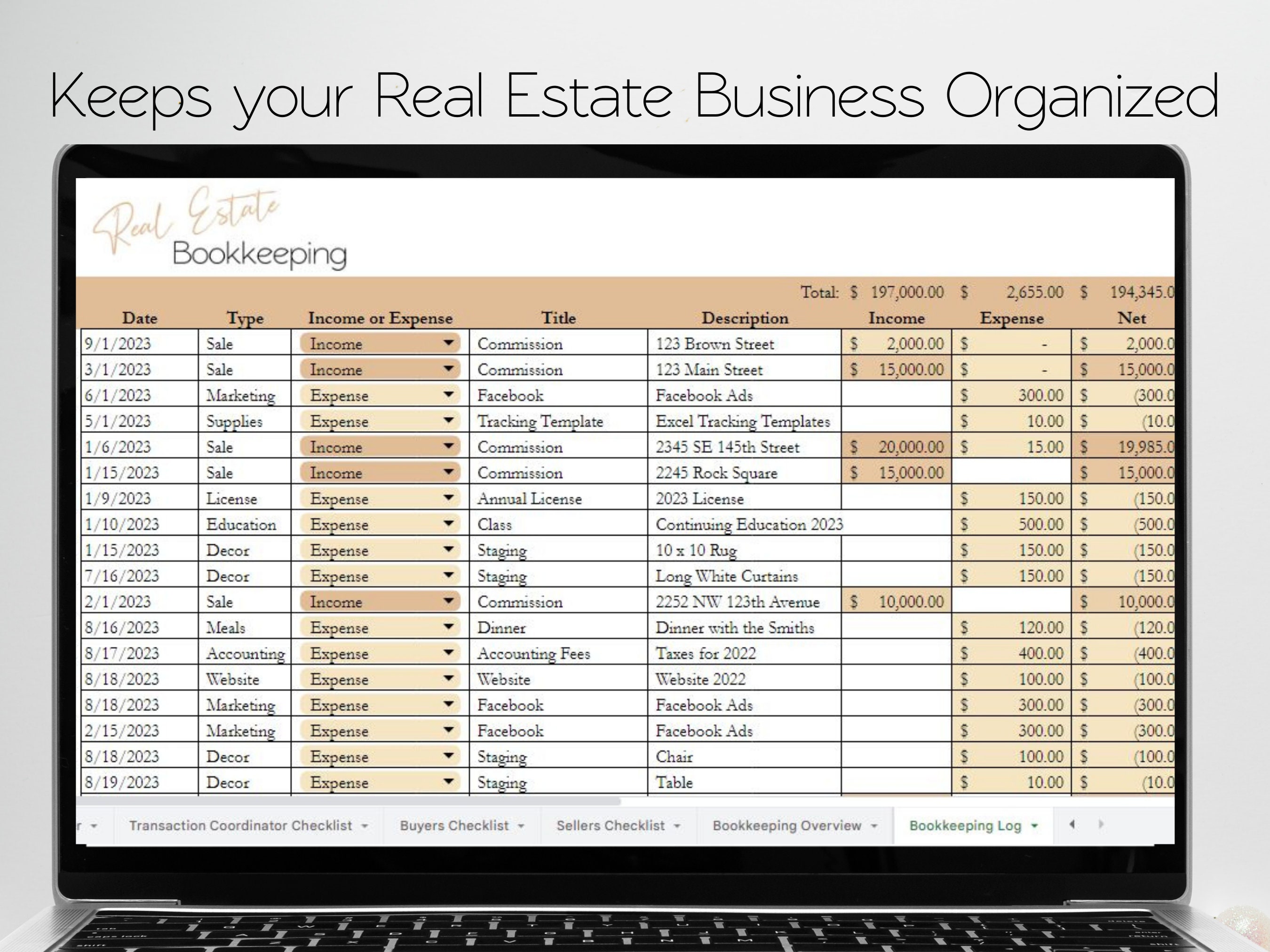 Ultimate Real Estate Business Management Spreadsheet Bundle Etsy