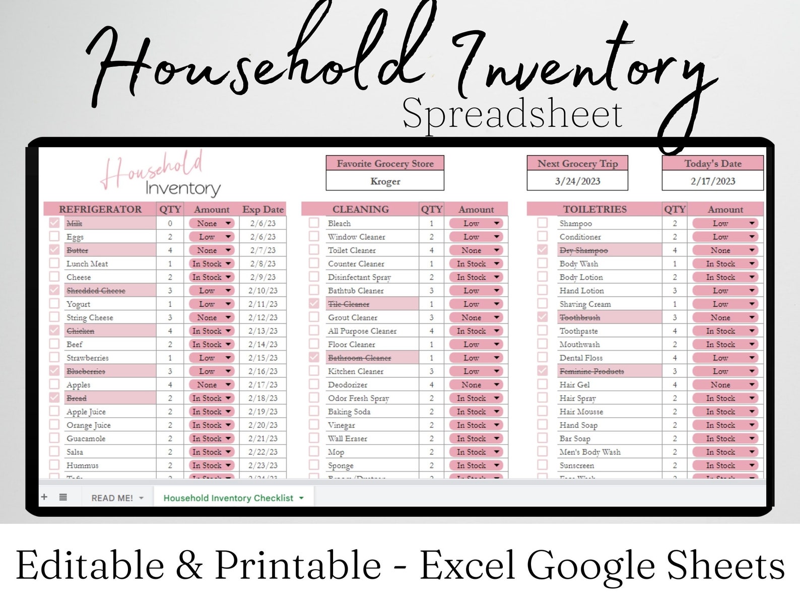 Household Inventory Checklist Home Inventory Tracker Etsy household-inventory-checklist-home-inventory-tracker-etsy