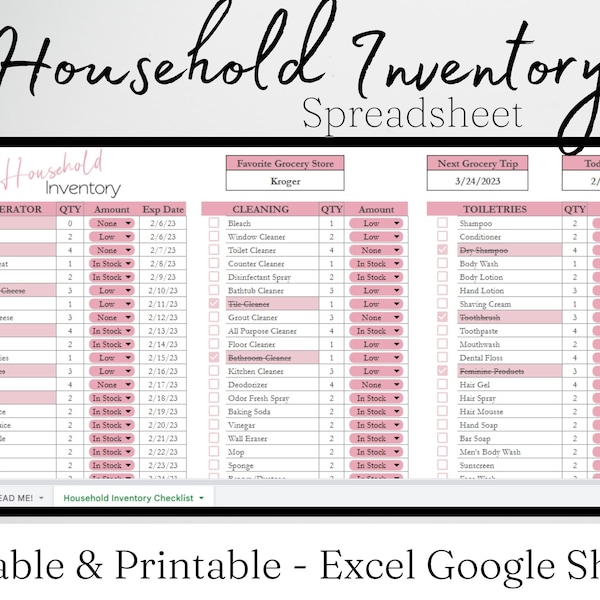Laundry Checklist Template Etsy