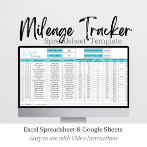 Mileage Log Excel, Mileage Calculator, Mileage Form, Mileage Tracker, Mileage Tracking, Travel Chart, Miles Traveled, Vehicle Mileage Excel