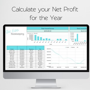 Realtor Bookkeeping, Income and Expenses Tracker Excel Income Tracker Google Sheets Excel, Real Estate Bookkeeping, Real Estate Book Keeping image 8