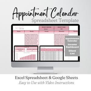 Terminkalender, Terminplaner, Terminplaner Vorlage Google Sheets, Buchungskalender, Buchungsvorlagen-Blatt Tabelle
