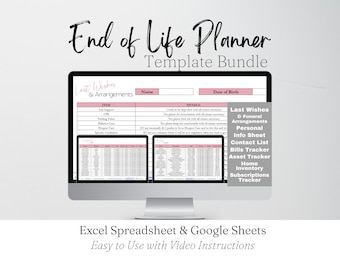 Einde levensduur planner, noodmap, planner voor het geval van overlijden, levensmap, begrafenisplanner Estate planner Laatste wensen nadat ik weg ben