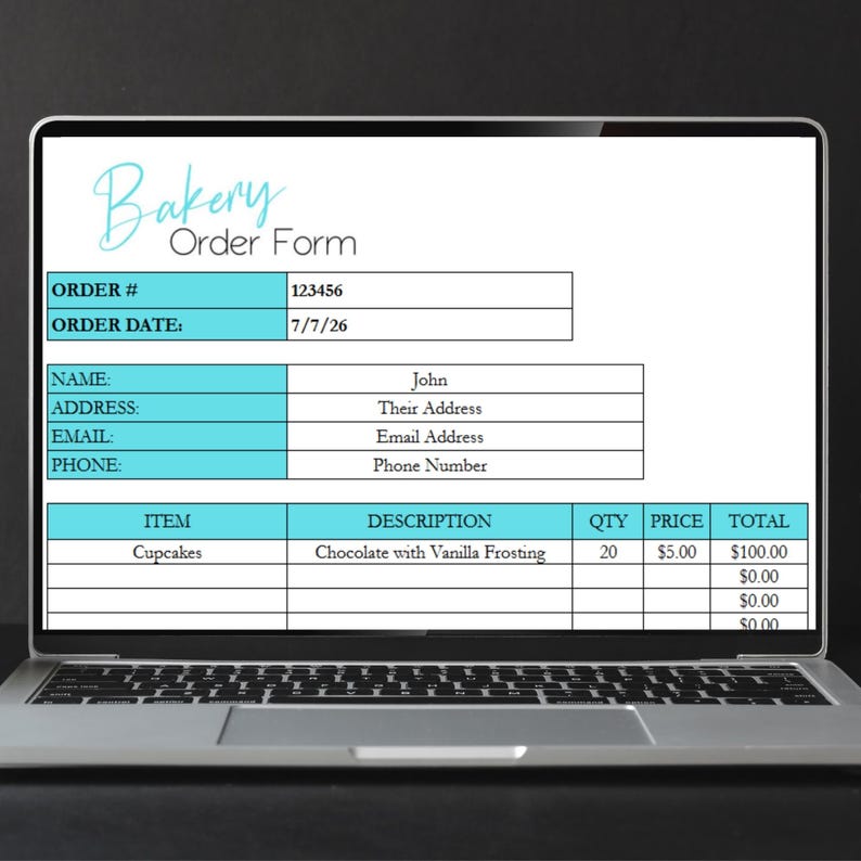 Planilha Google para Plano de Negócios de Padaria, Planilha para Padaria, Formulário de Pedidos para Padaria, Modelo para Padaria, Pacote para Negócio de Bolos, Calculadora de Receitas imagem 10