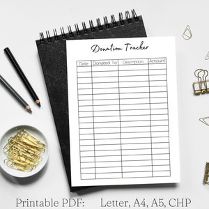 Contribution Log Sample Donation Tracker, Donation Template, Donations Template, Donations ...