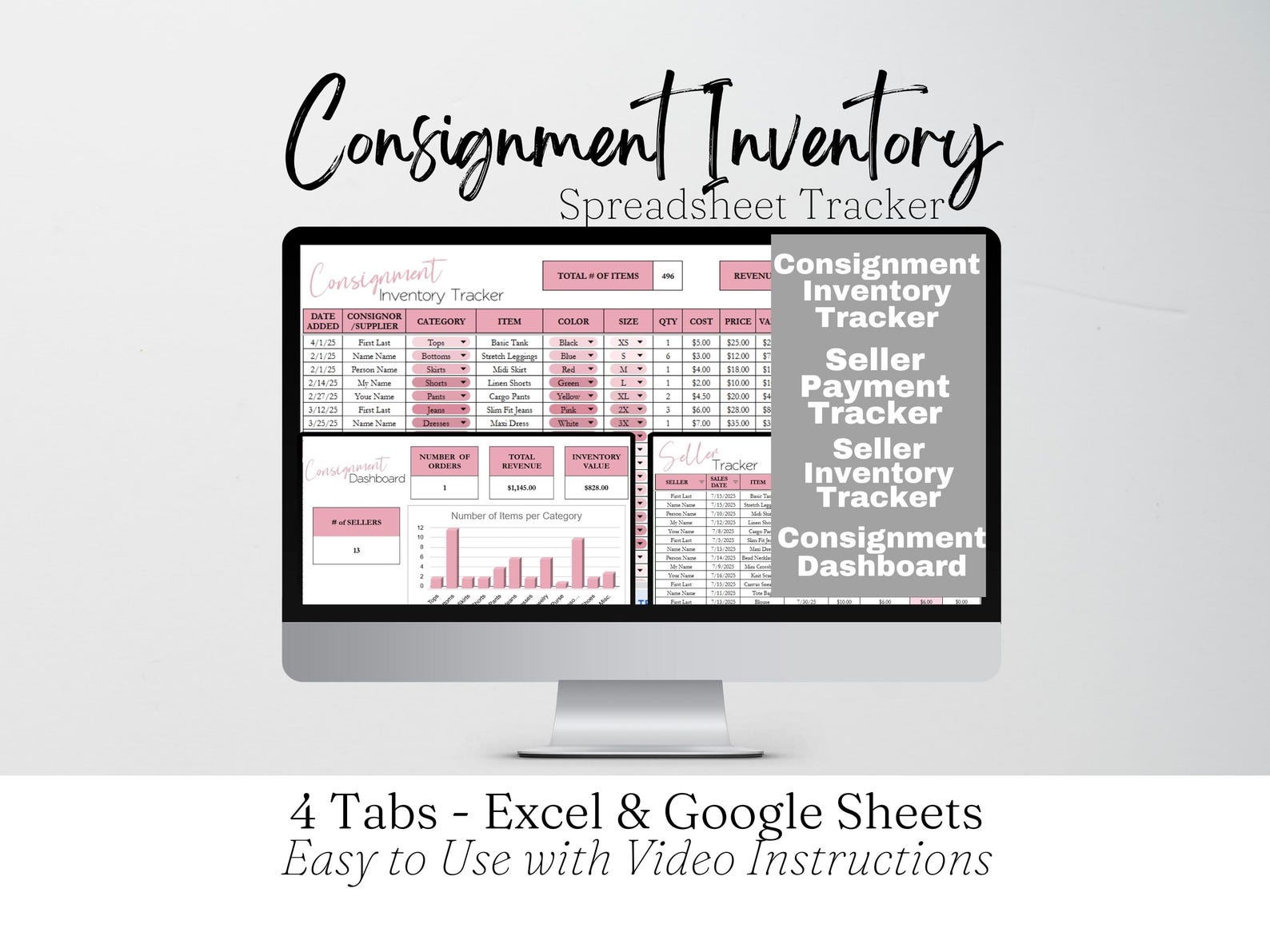 Consignment Inventory Tracker, Thrift Shop Product Management, Resale ...