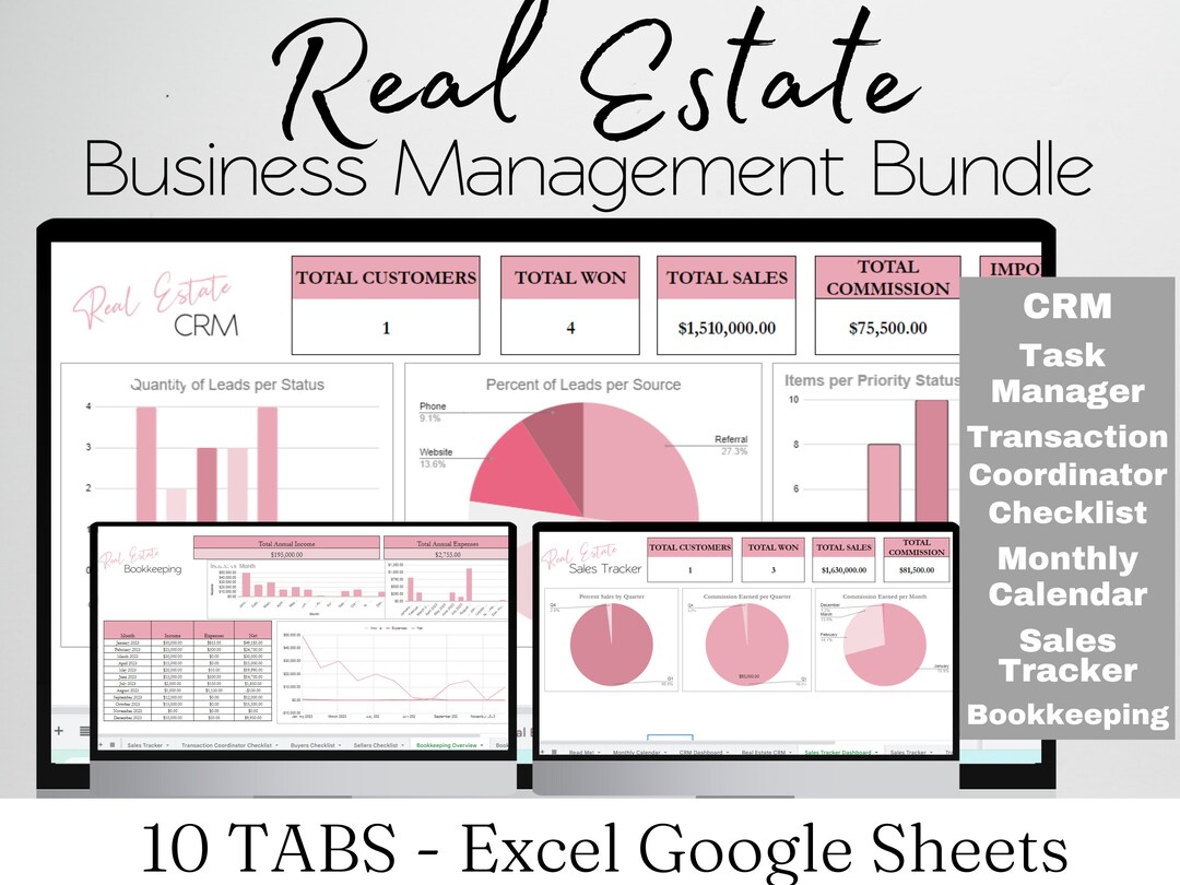Real Estate Management Template Bundle, Transaction Checklist