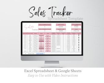 Sales Tracker Excel, Verkaufsziel-Tracker, Verkaufs-Dashboard, Verkaufs-Tracker Google Sheet, Verkaufs-Tracker-Vorlage, Verkaufsverfolgung Google Sheets