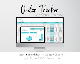 Business Order Tracker Template, Order Tracker Google Sheets, Order Tracker Excel, Order Tracker Spreadsheet, Order Tracking Sheet Log