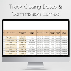 Realtor Transaction Checklist, Real Estate Excel Spreadsheets, Transaction Coordinator Tracker, Transaction Coordinator Templates Checklist image 6