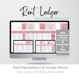 家賃台帳テンプレート、家主向けExcelスプレッドシート、月々の家賃支払い追跡ツール（Googleスプレッドシート）、不動産管理者向け家賃支払い追跡ツール