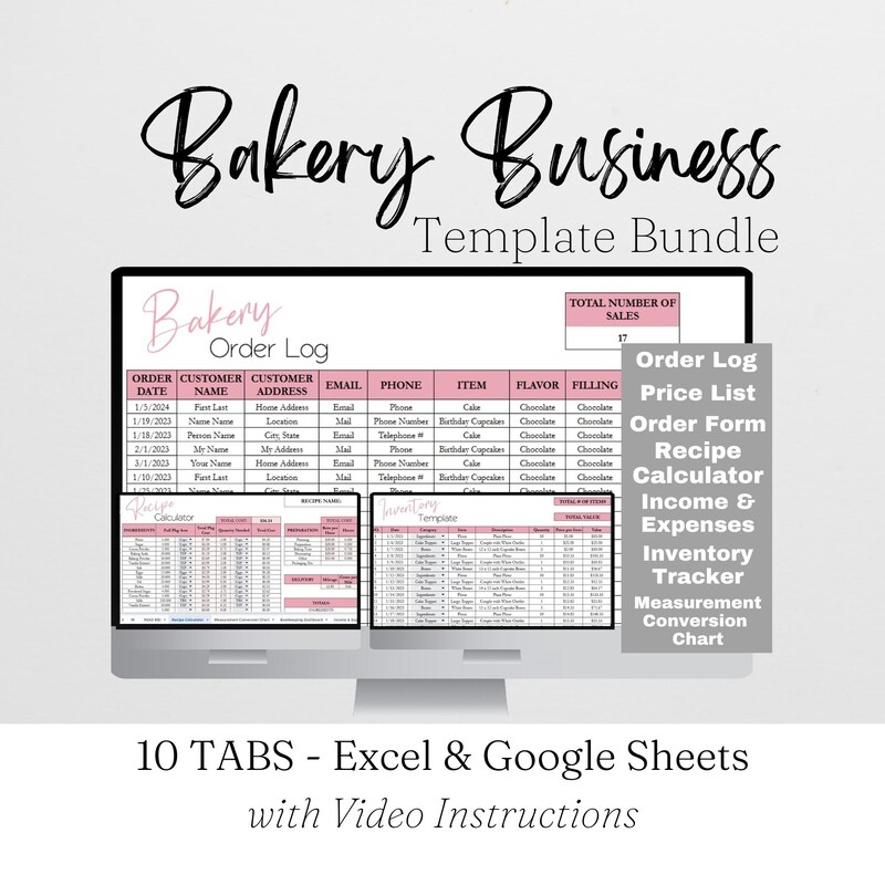 Form of Spreadsheet - Etsy