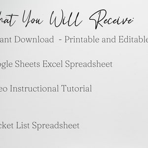 Bucket List Template Excel Spreadsheet Bucket List Journal Bucket List Google Sheets Editable Bucket List Template Excel Spreadsheet Bucket List Journal Bucket List Google Sheets Editable