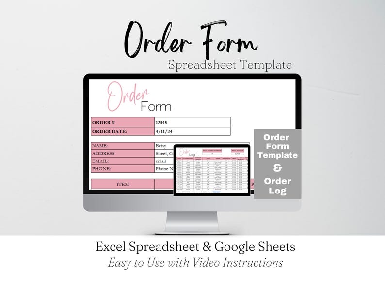 Order Form Template Google Sheets, Order Forms, Order Template, Order ...