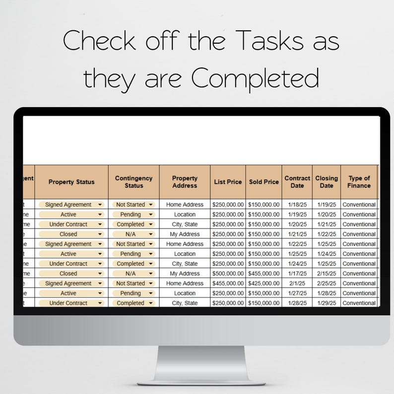 Realtor Transaction Checklist, Real Estate Excel Spreadsheets, Transaction Coordinator Tracker, Transaction Coordinator Templates Checklist image 8