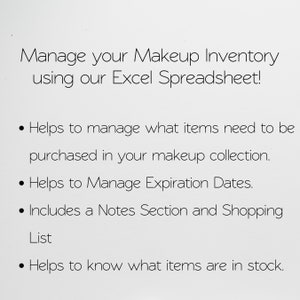 Makeup Inventory Management, Makeup Artist, Makeup Planner, Makeup ...