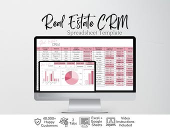 Realtor CRM, Realtor Client Tracker, Realtor Client Sheet, Realtor Client Management Realtor Sales Tracker Realtor Lead Tracker Google Sheet