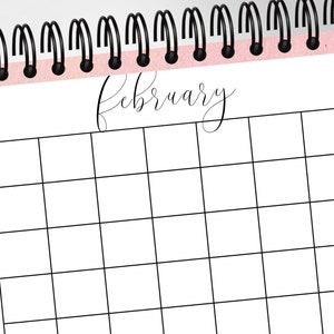 Blank Calendar PDF, Calendar Printable Blank Calendars Calendar ...