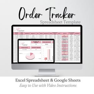 Monitoraggio ordini Fogli Google, Monitoraggio ordini Excel, Foglio di calcolo per il monitoraggio degli ordini, Modello per il monitoraggio degli ordini aziendali Registro di monitoraggio degli ordini Fogli Google