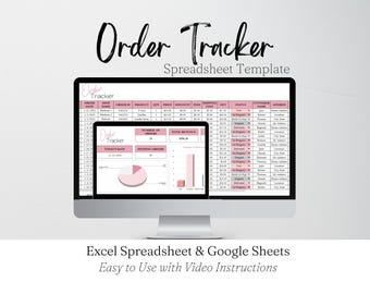 Orderspårning Google Sheets, orderspårning Excel, orderspårningskalkylblad, mall för företagsorderspårning Orderspårning Google Sheets-logg