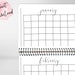 Blank Calendar PDF Calendar Printable Blank Calendars - Etsy