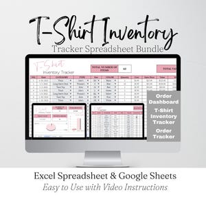 Tshirt Lager Tracker, Tshirt Lager Tabelle Vorlage, Log, Tshirt Business Log, Bekleidungsvorlagen, Excel Tabelle Google Sheet