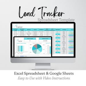 Blei-Führung, Blei-Tracker Google Sheet, Blei-Tracker-Kalkulationstabelle, Blei-Tracker Excel, Kunden-Tracker Excel, Blei-Generierung-Tracker