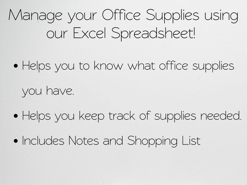 Office Supplies Checklist, Business Office Supplies Checklist Template