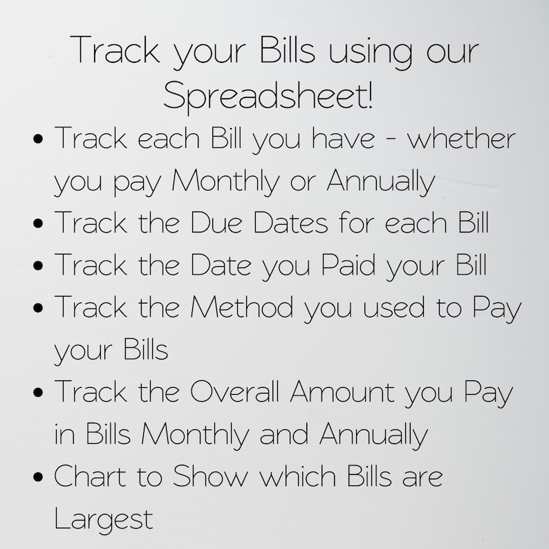 Bill Tracker Excel Spreadsheet, Monthly Bill Tracker Google Sheets, Cute Bill Payment Tracker, Personal Finance Bill Organizer Monthly Bills image 3