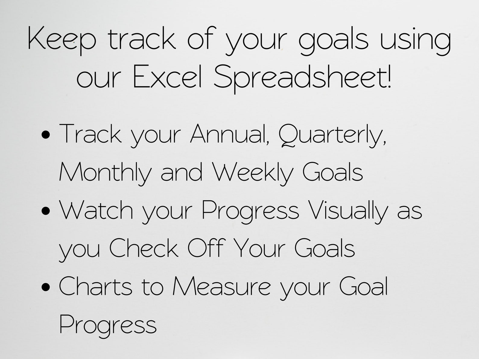 Goal Tracker Google Sheet, Goals Tracker Excel, Goals Tracker Template