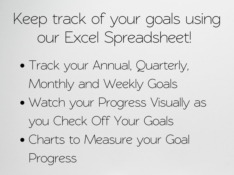 Goal Tracker Google Sheet, Goals Tracker Excel, Goals Tracker Template ...