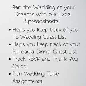 Plantilla de lista de invitados de boda, Hojas de cálculo de Google para lista de invitados de boda, Lista de invitados de boda en Excel, Hoja de cálculo para lista de invitados de boda, Seguimiento de invitados imagen 3