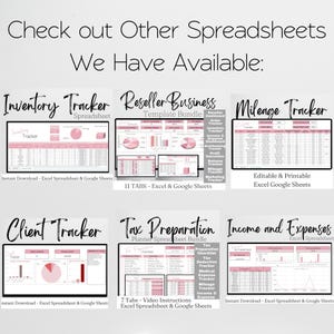 Salon Bookkeeping Template, Hair Salon Income and Expenses Tracker Log, Beauty Salon, Nail Salon Hair Salon Excel Spreadsheet Google Sheets image 20