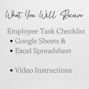 Employee Task Checklist, Excel To Do List Template, Daily Task Manager Google Sheet, Activity Tracker Digital Checklist Office Organizer image 5