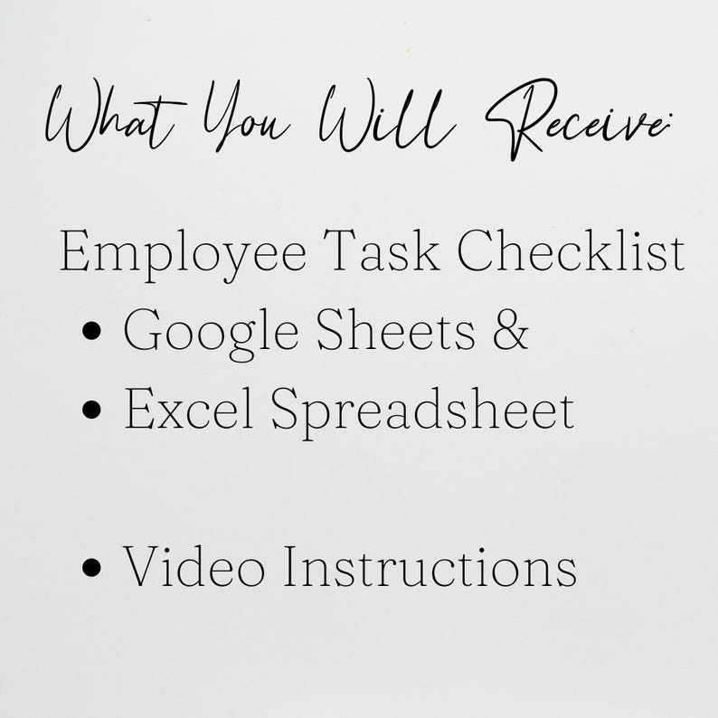 Employee Task Checklist, Excel To Do List Template, Daily Task Manager Google Sheet, Activity Tracker Digital Checklist Office Organizer image 5