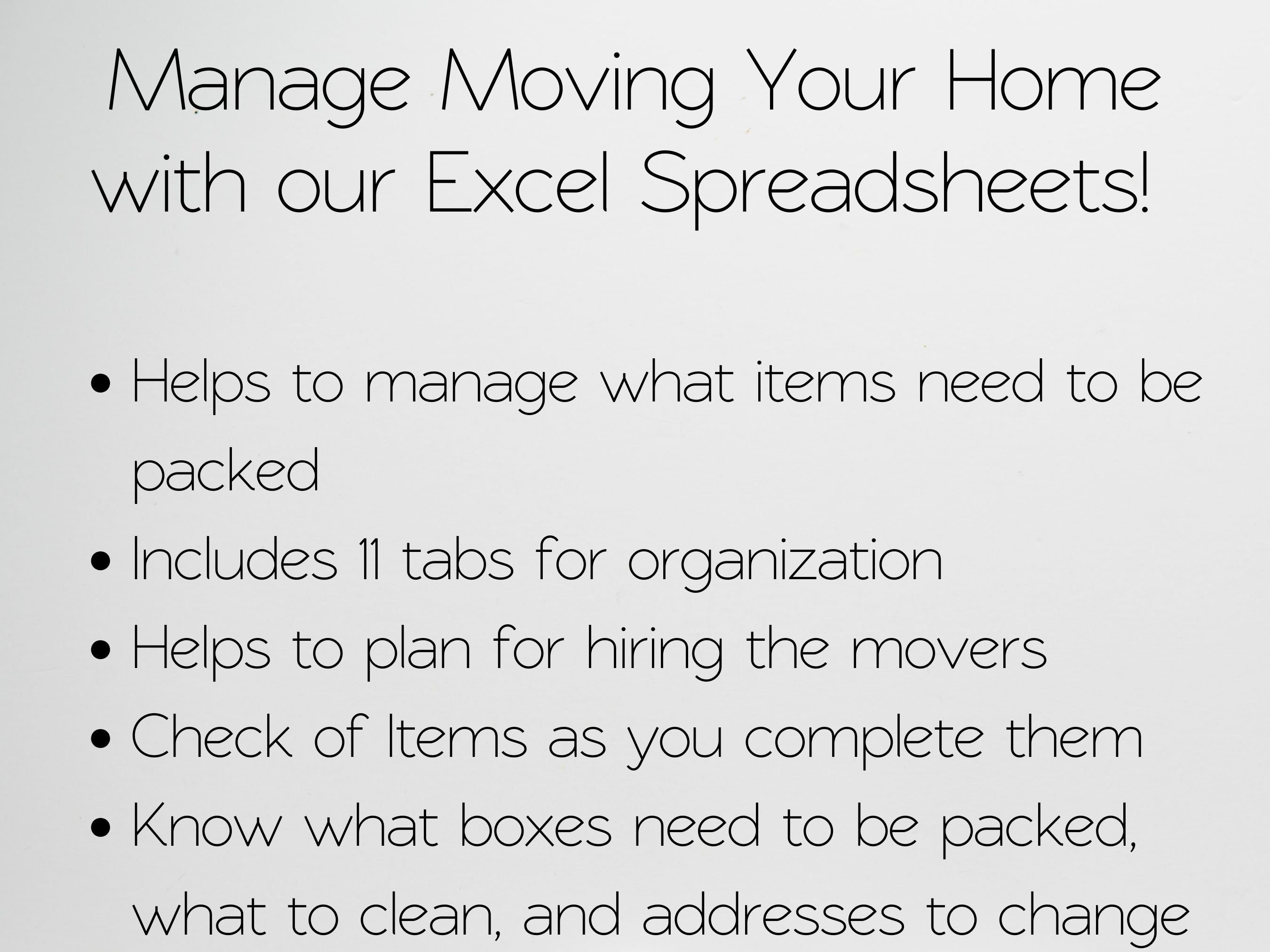 Digital Moving Checklist Bundle Packing Checklist Moving - Etsy