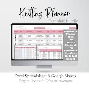 Knitting Planner, Knitting Tracker, Knitting Project Planner, Knitting Progress, Knitting Organizer, Knitting Projects, Knitting Template