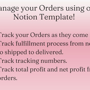 Order Tracker Notion Template Order Tracker Notion Templates, Small ...