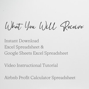 Profit Calculator for Short Term Rental Property ROI Calculator, Rental ...