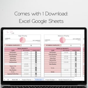 Home Renovation Planner Excel Spreadsheet, Home Improvement, Home ...