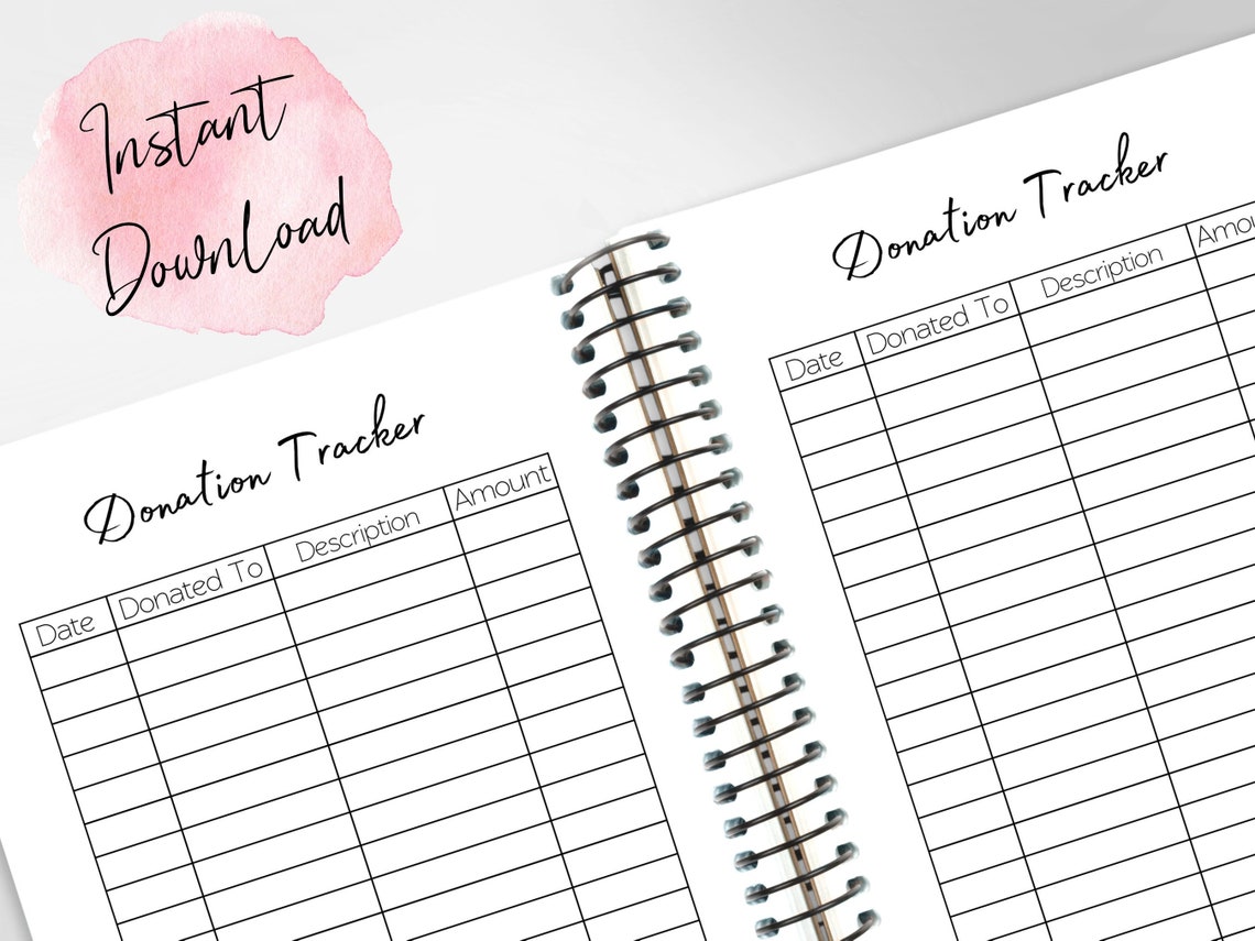 Contribution Log Example Donation Tracker, Donation Template, Donations Template, Donations ...