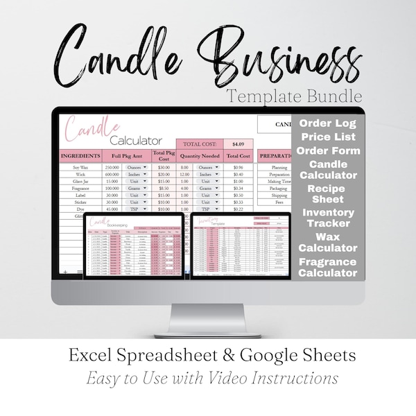 Spreadsheets Mockups - Etsy