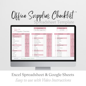 Office Supplies Checklist, Business Office Supplies Checklist Template Excel Spreadsheet Office Supply List Google Sheets, Home House